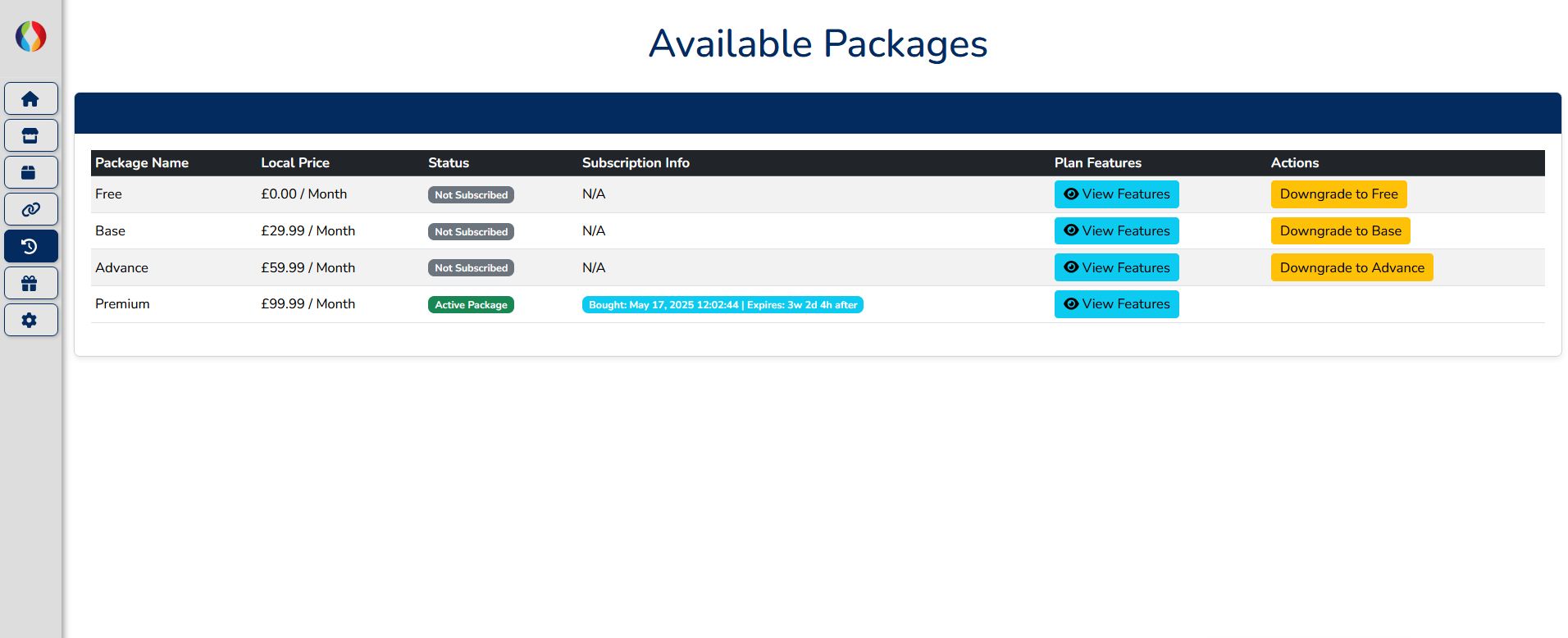Packages
